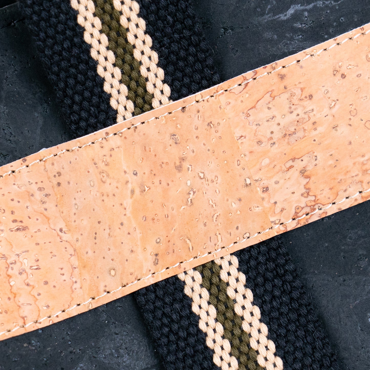 Women’s Cork & Webbing Shoulder Tote Bag BAGP-297