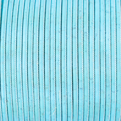3mm Blue Round Cork Cord COR-647 (10 meters)