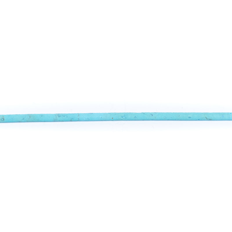 3mm Blue Round Cork Cord COR-647 (10 meters)