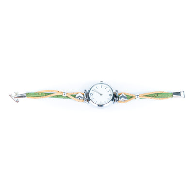 Natural Colored Cork Threads and Alloy accessories Handmade DIY Ladies Fashion Watch WA-460