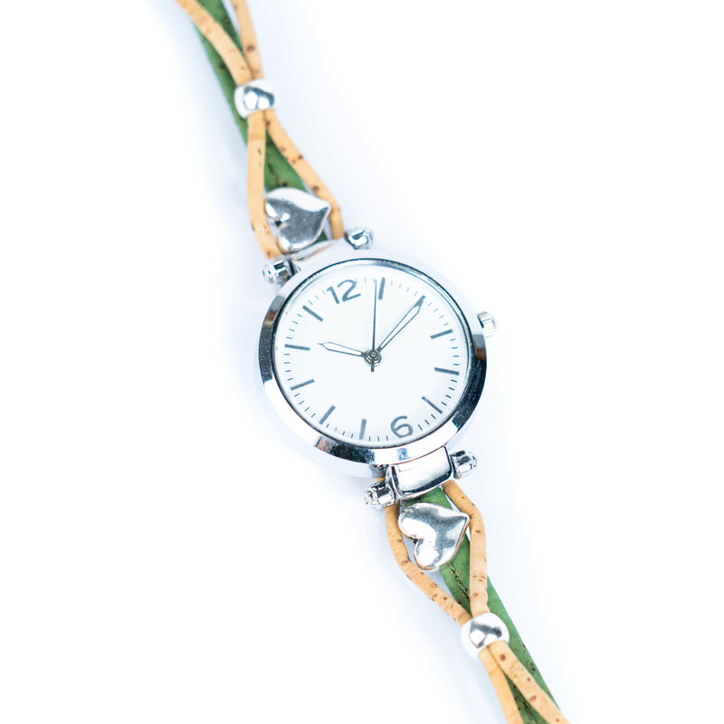 Natural Colored Cork Threads and Alloy accessories Handmade DIY Ladies Fashion Watch WA-460