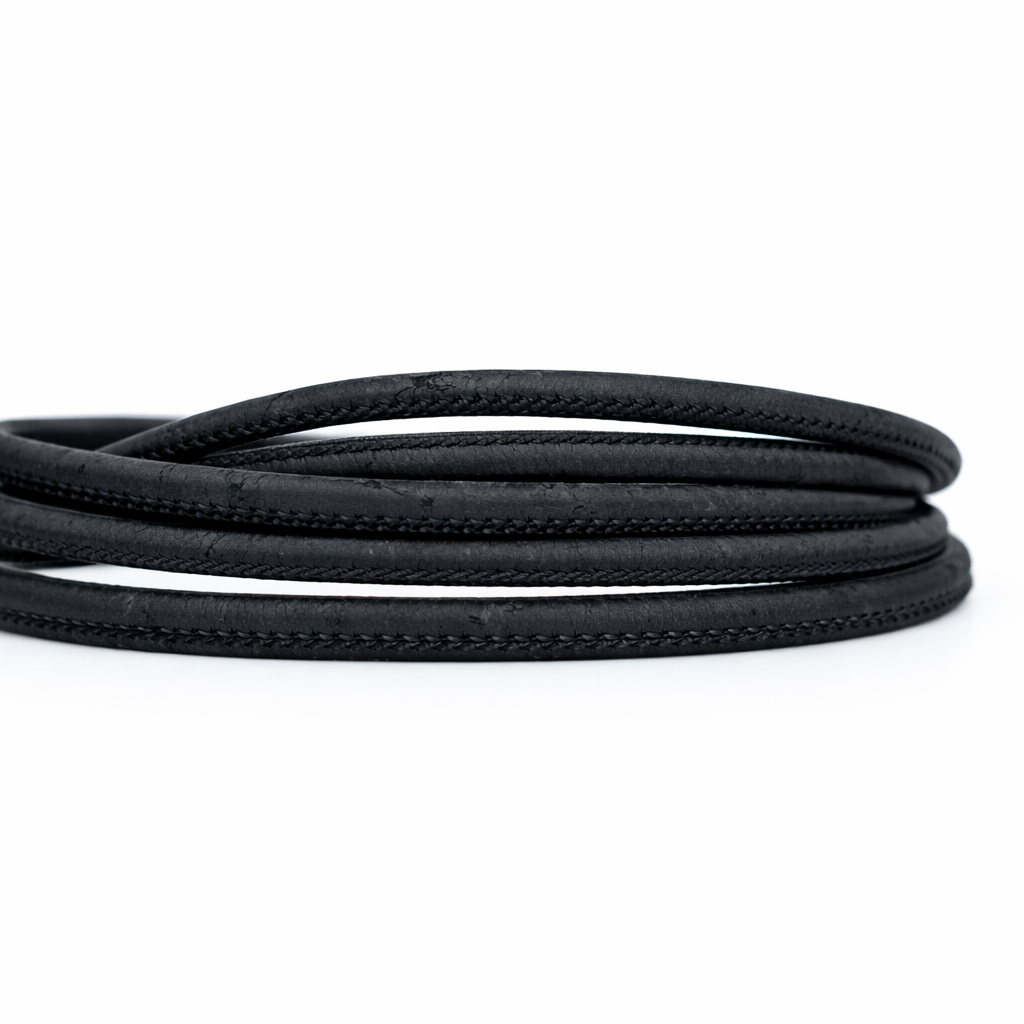 Black 3mm Round Cork Cord COR-002-3 (10 meters)
