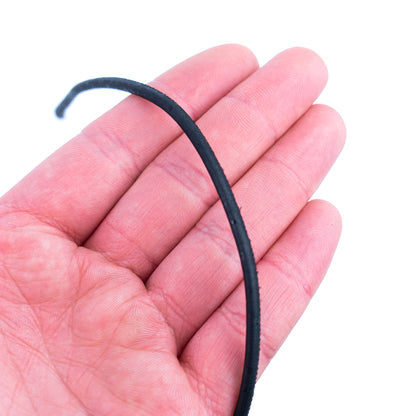 Black 3mm Round Cork Cord COR-002-3 (10 meters)