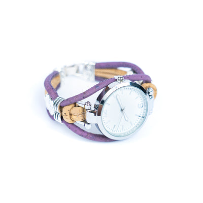 Natural Colored Cork Threads and Alloy accessories Handmade DIY Ladies Fashion Watch WA-461