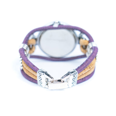 Natural Colored Cork Threads and Alloy accessories Handmade DIY Ladies Fashion Watch WA-461