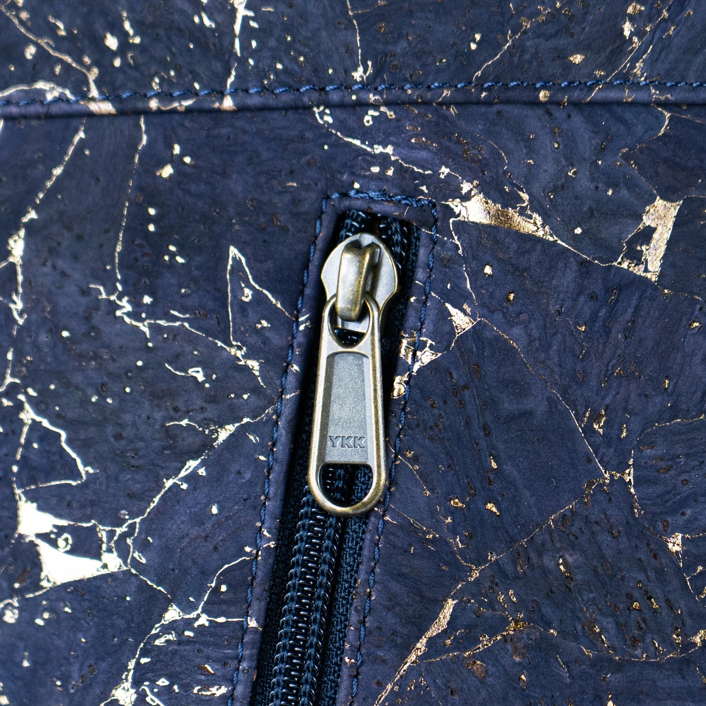 Eco-Friendly Cork Tote Bag with Marble Print - Vegan Leather Shoulder Bag BAGP-340