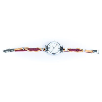 Natural Colored Cork Threads and Alloy accessories Handmade DIY Ladies Fashion Watch WA-464