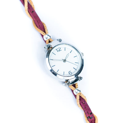 Natural Colored Cork Threads and Alloy accessories Handmade DIY Ladies Fashion Watch WA-464
