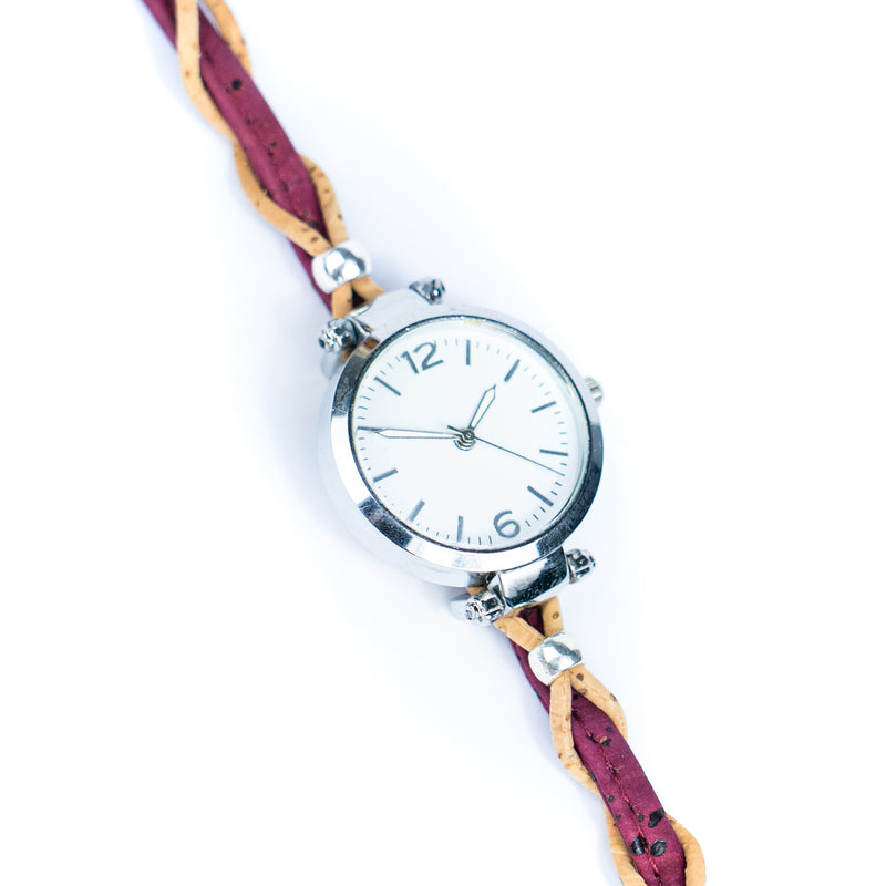 Natural Colored Cork Threads and Alloy accessories Handmade DIY Ladies Fashion Watch WA-464