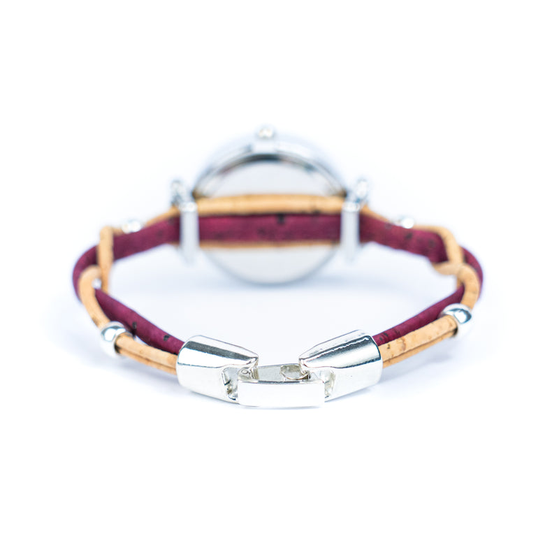 Natural Colored Cork Threads and Alloy accessories Handmade DIY Ladies Fashion Watch WA-464