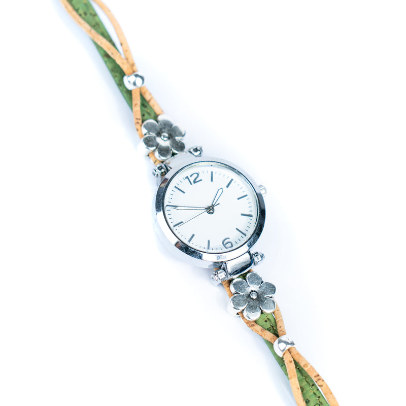 Natural Colored Cork Threads and Alloy accessories Handmade DIY Ladies Fashion Watch WA-465