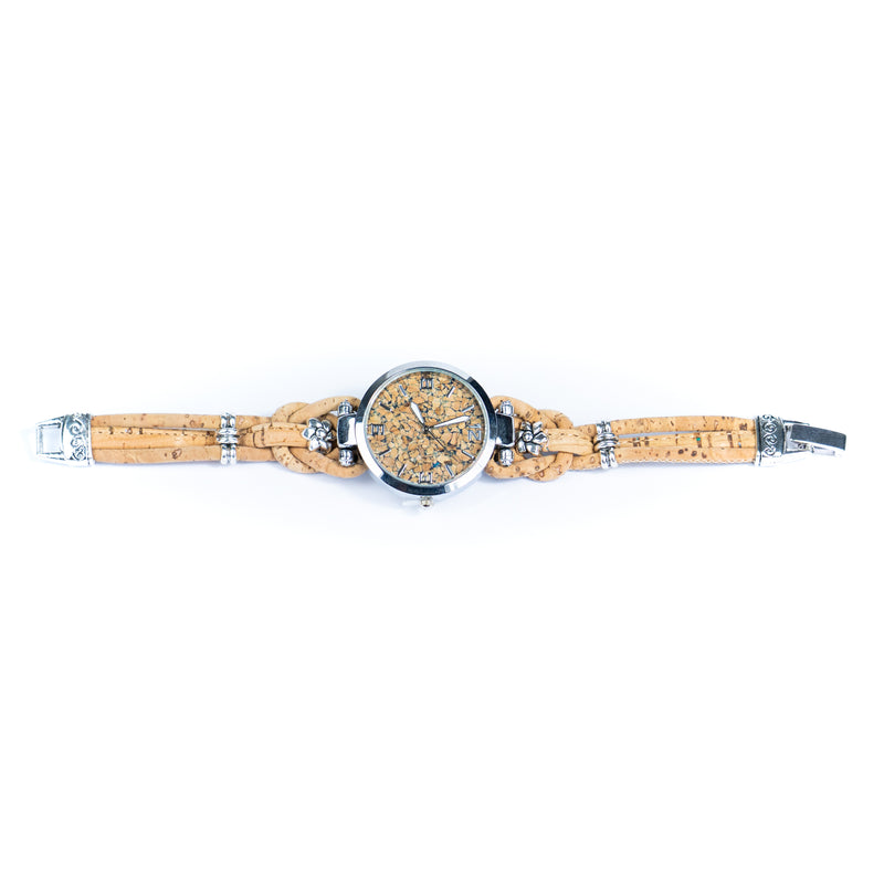 Natural Colored Cork Threads and Alloy accessories Handmade DIY Ladies Fashion Watch WA-462