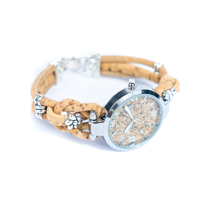 Natural Colored Cork Threads and Alloy accessories Handmade DIY Ladies Fashion Watch WA-462