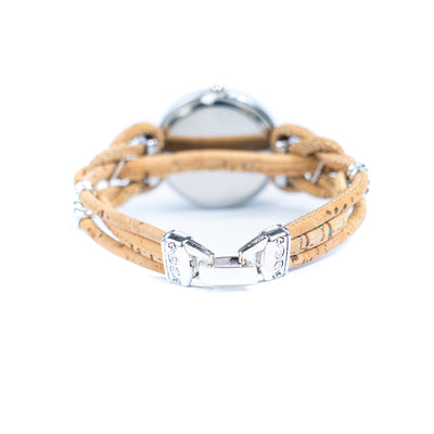 Natural Colored Cork Threads and Alloy accessories Handmade DIY Ladies Fashion Watch WA-462