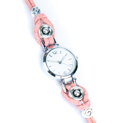 Natural Colored Cork Threads and Alloy accessories Handmade DIY Ladies Fashion Watch WA-458