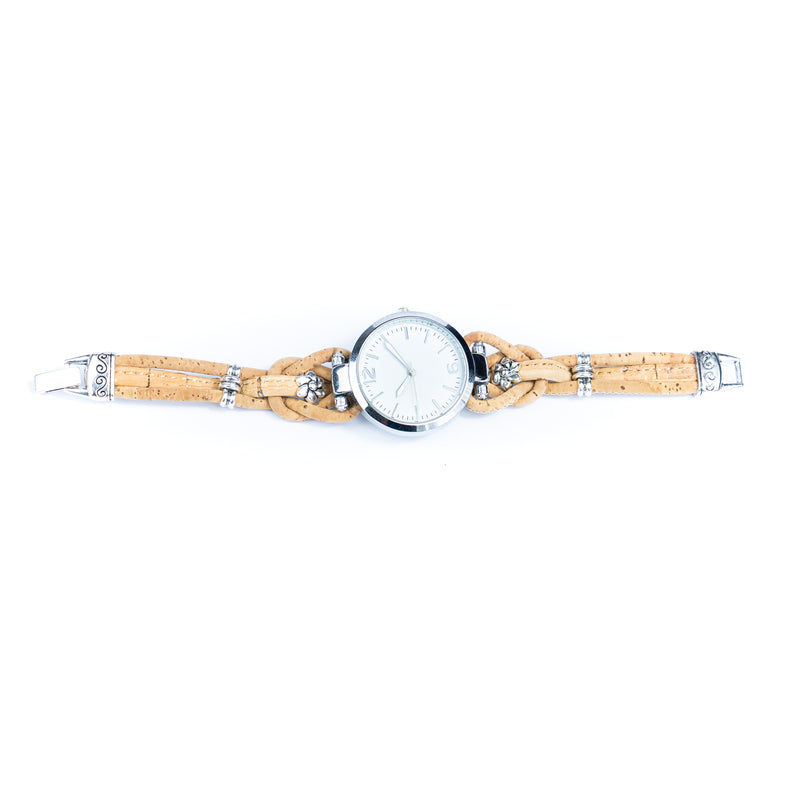 Natural Colored Cork Threads and Alloy accessories Handmade DIY Ladies Fashion Watch WA-463