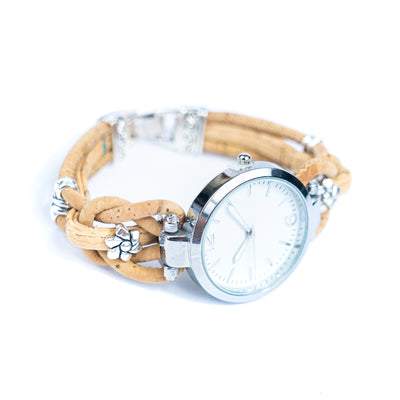 Natural Colored Cork Threads and Alloy accessories Handmade DIY Ladies Fashion Watch WA-463
