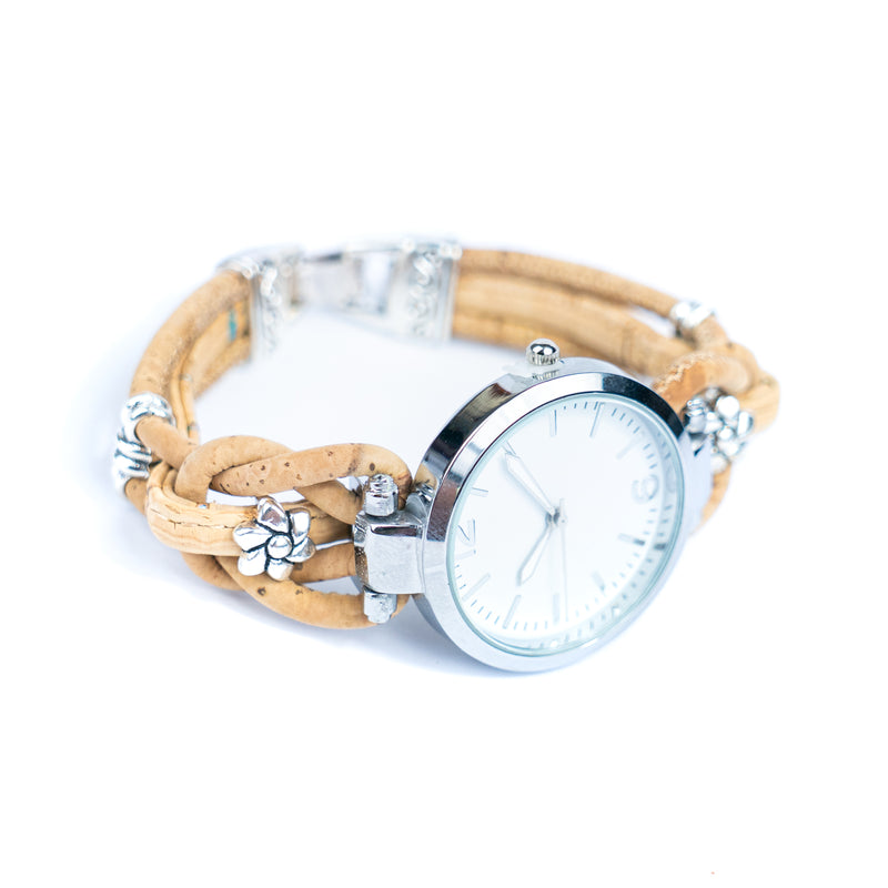 Natural Colored Cork Threads and Alloy accessories Handmade DIY Ladies Fashion Watch WA-463
