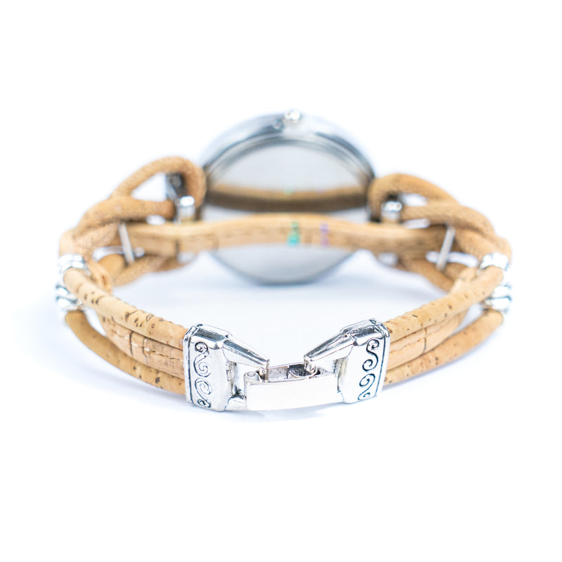Natural Colored Cork Threads and Alloy accessories Handmade DIY Ladies Fashion Watch WA-463