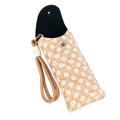 Printed Cork Glasses Pouches with Wrist Strap – Pack of 10 | L-1230-MIX-10