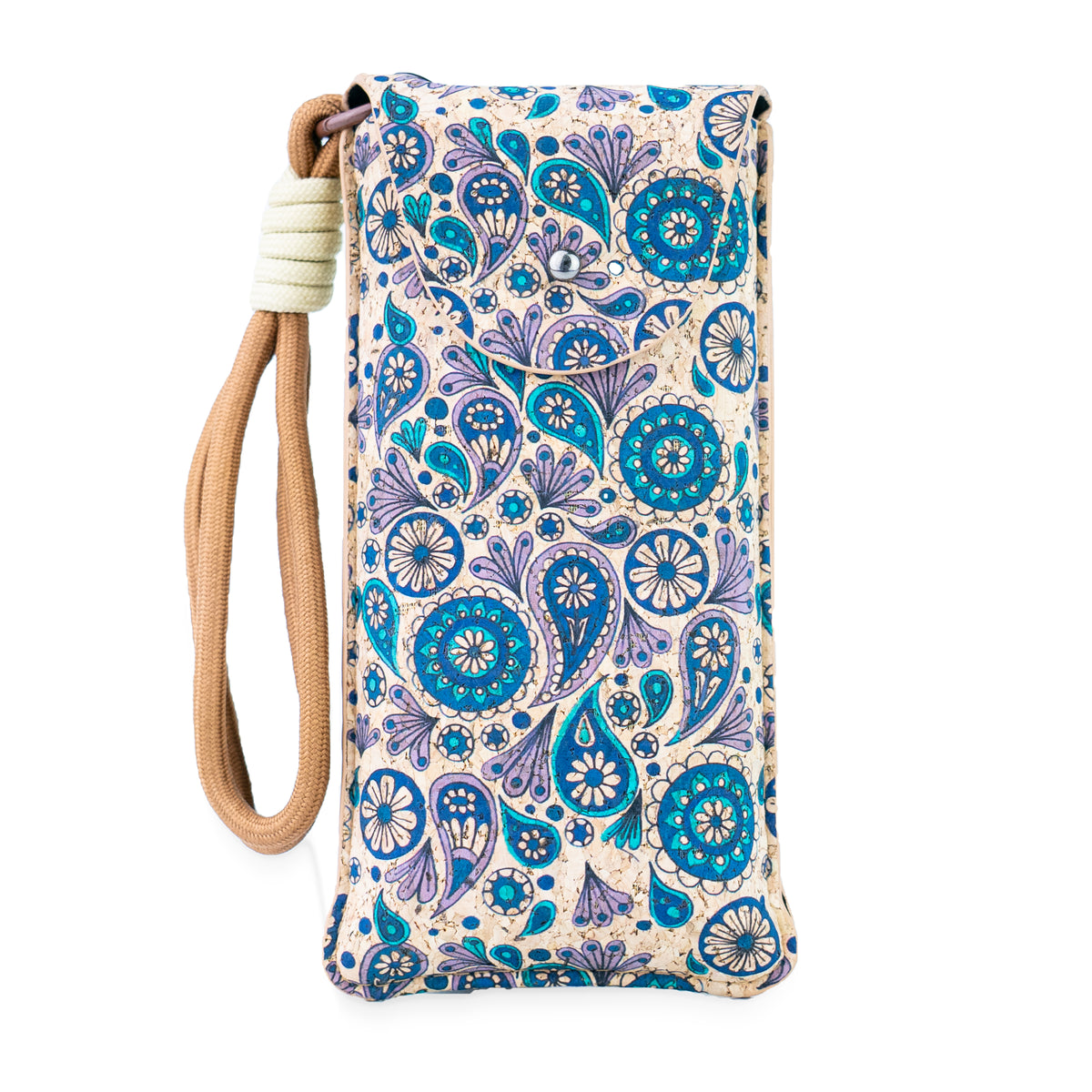 Printed Cork Glasses Pouches with Wrist Strap – Pack of 10 | L-1230-MIX-10