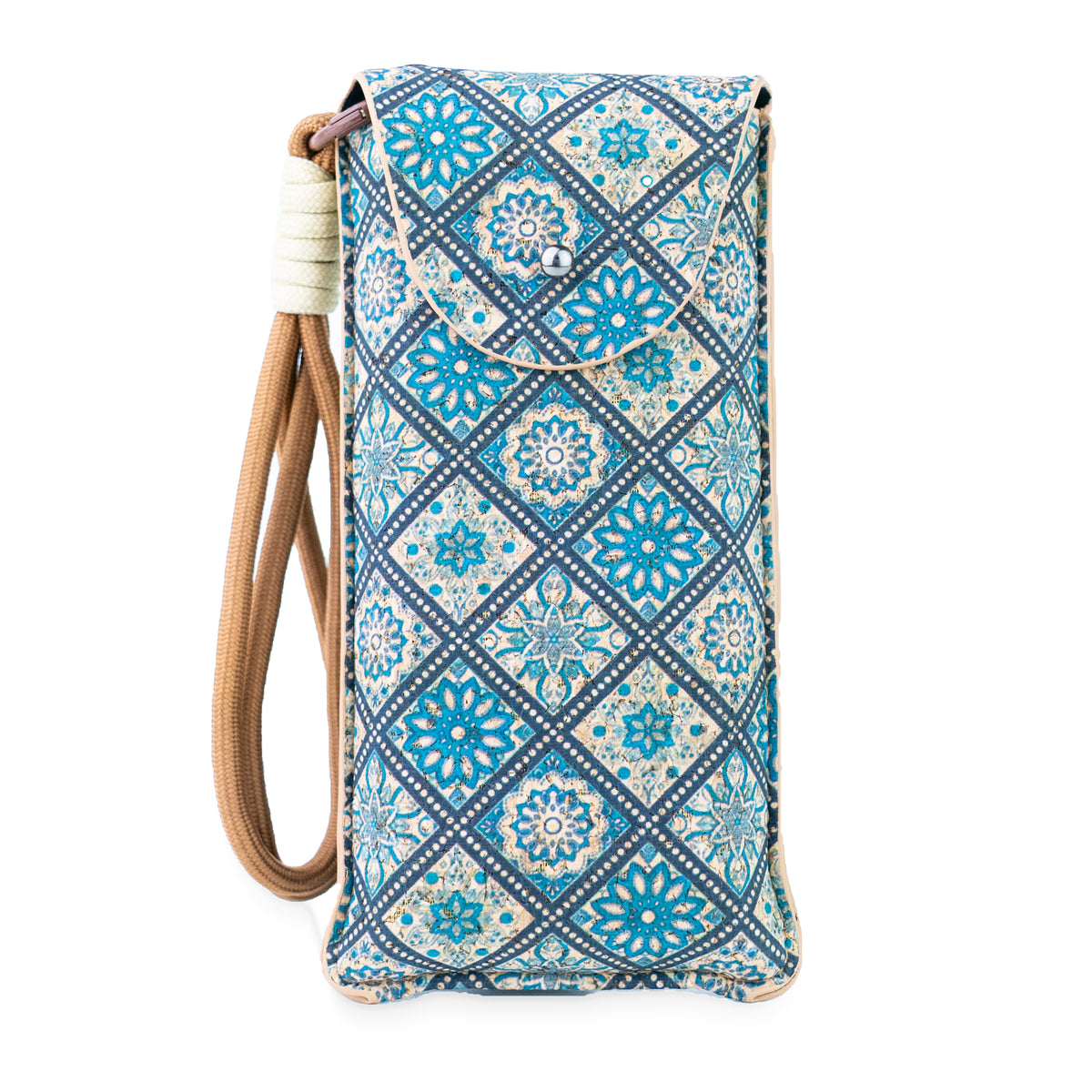 Printed Cork Glasses Pouches with Wrist Strap – Pack of 10 | L-1230-MIX-10