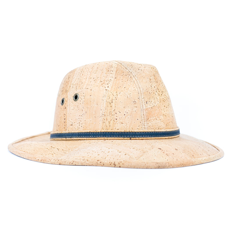 Cork Safari Hat with Contrast Trim L-1144