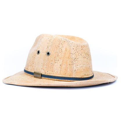 Cork Safari Hat with Contrast Trim L-1144