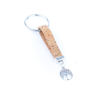 Portuguese Handmade Cork Keychain Set (10 Mixed Designs)I-100-MIX-10