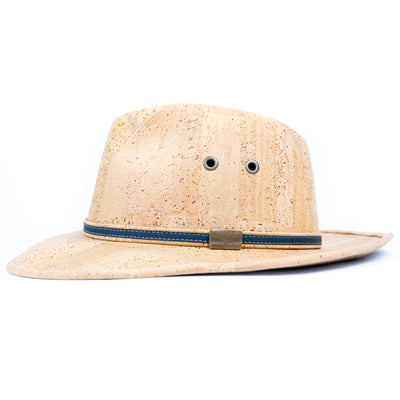 Cork Safari Hat with Contrast Trim L-1144