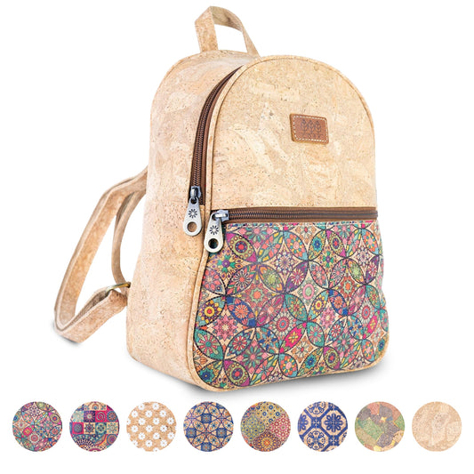 Cork Backpack with Front Zip Pocket – Adjustable Straps BAGD-650