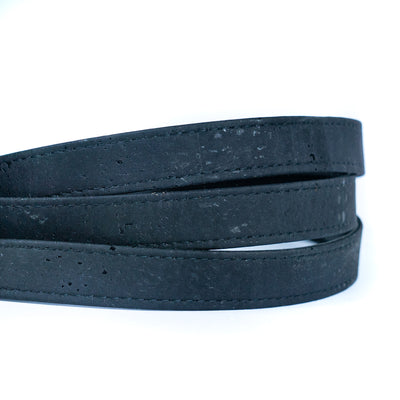 20mm Flat Black Cork Cord COR-636 (5meters)