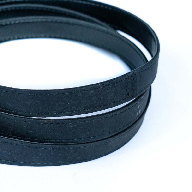 20mm Flat Black Cork Cord COR-636 (5meters)