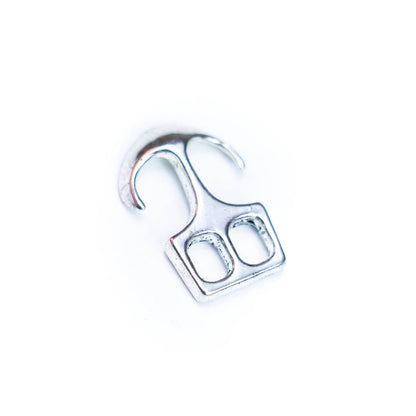 10 Pcs For 5mm flat leather,Antique silver Feather jewelry supplies jewelry finding D-1-5-63