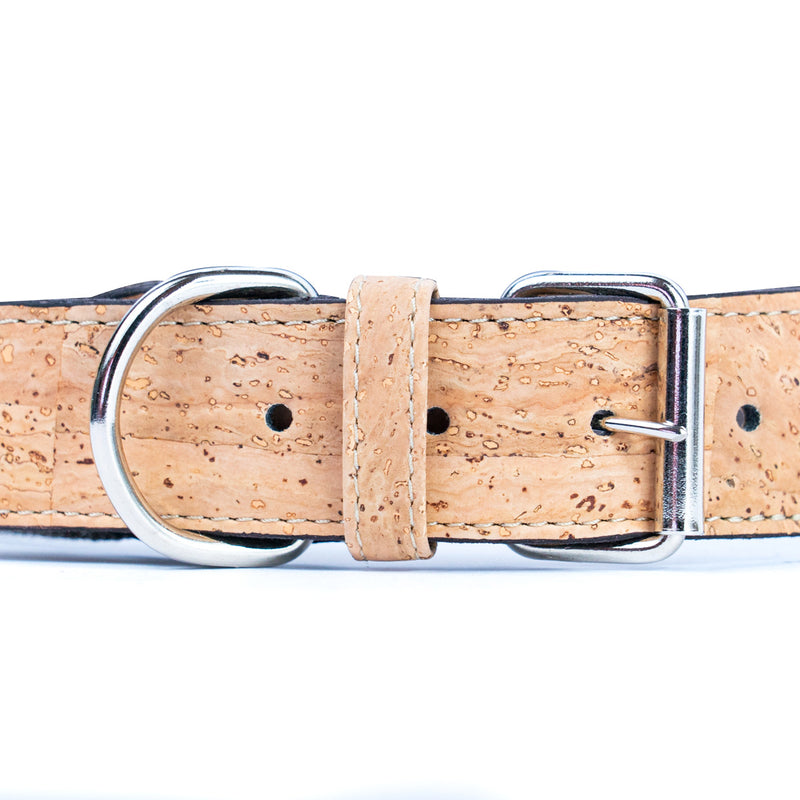 Cotton Linen and Cork Dog Collar L-1073