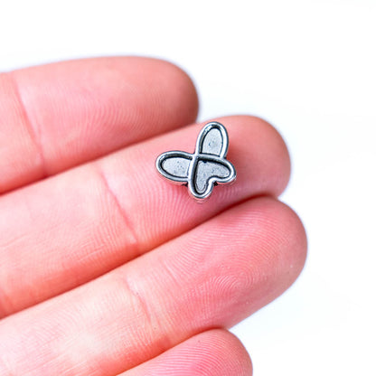 20 Pcs For 5mm flat leather,Antique silver Feather jewelry supplies jewelry finding D-1-5-52