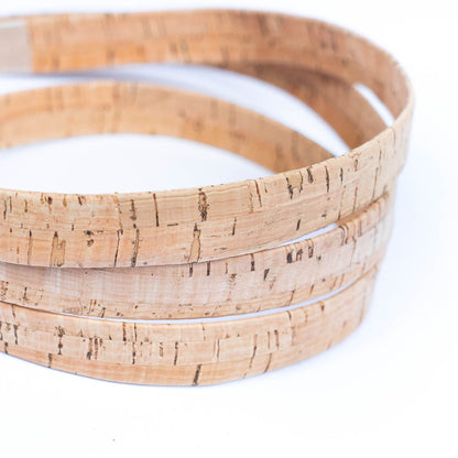 20mm flat cork cord for bag supply and Jewelry COR-367(5Meters)