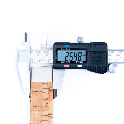 25mm flat cork cord for bag supply and Jewelry COR-387-A(5Meters)