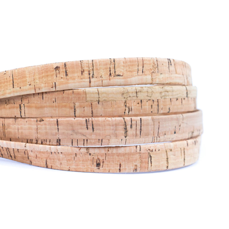 15mm flat cork cord for bag supply and Jewelry COR-340(10Meters)