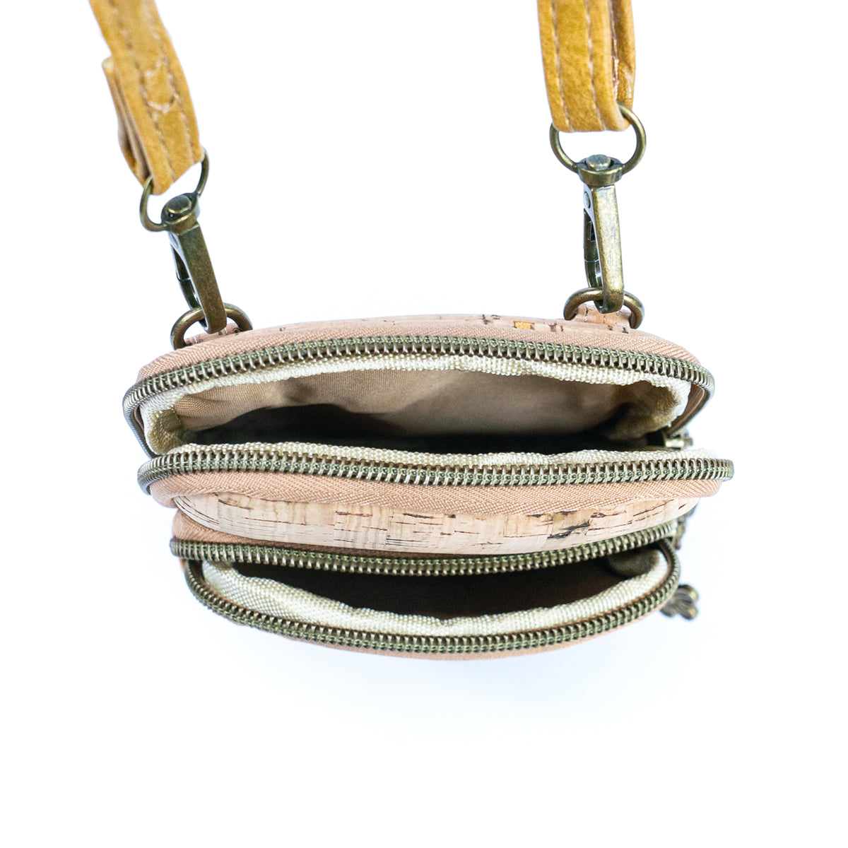 Cork Patchwork Embellished Women's Phone Pouch BAGD-552