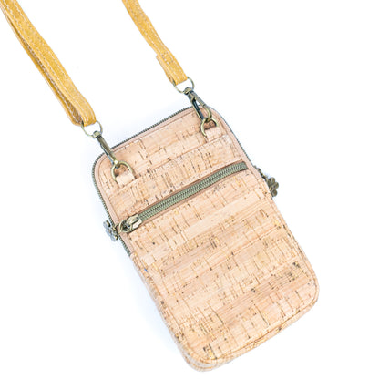 Cork Patchwork Embellished Women's Phone Pouch BAGD-552