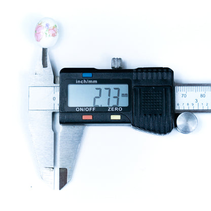 5pcs about 2mm round leather Antique ceramic beads  jewelry supplies jewelry finding D-5-2-1