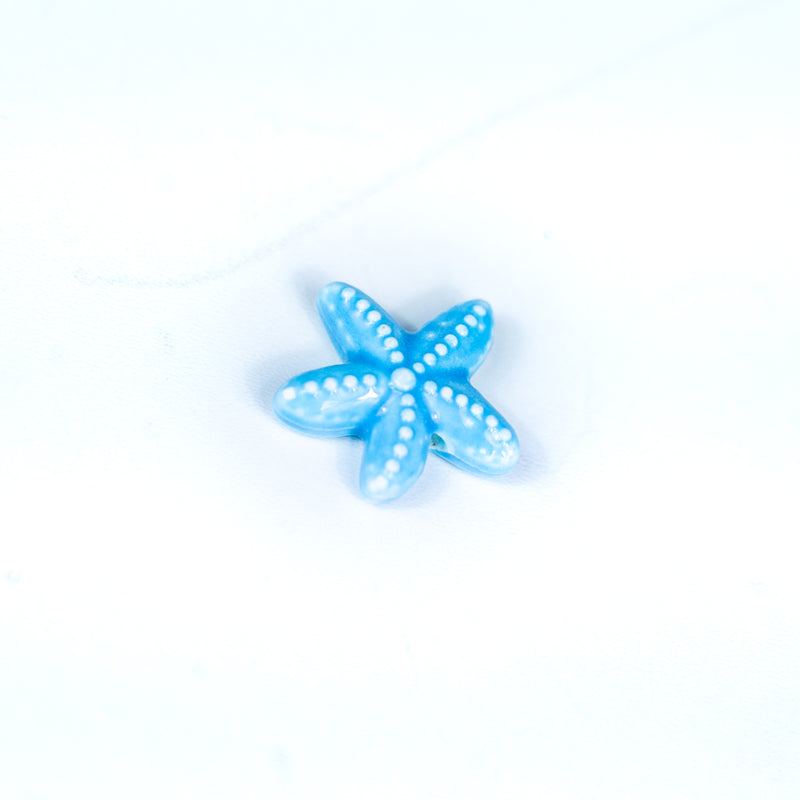 5pcs about 2mm round leather Antique ceramic starfish beads  jewelry supplies jewelry finding D-5-2-2