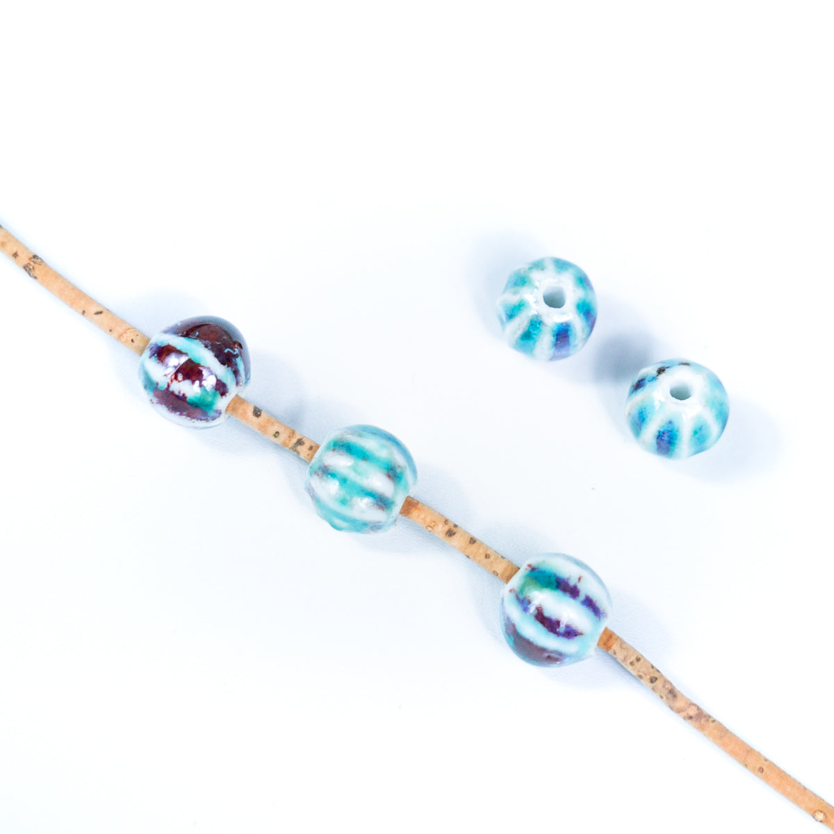 10pcs about 2mm round leather Antique ceramic beads  jewelry supplies jewelry finding D-5-2-3