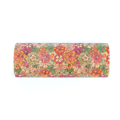 Printed Cork Magnetic Hard Glasses Case L-930-10（10units）