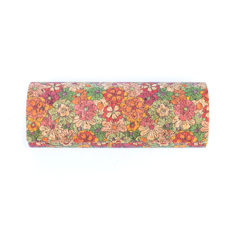 Printed Cork Magnetic Hard Glasses Case L-930-10（10units）