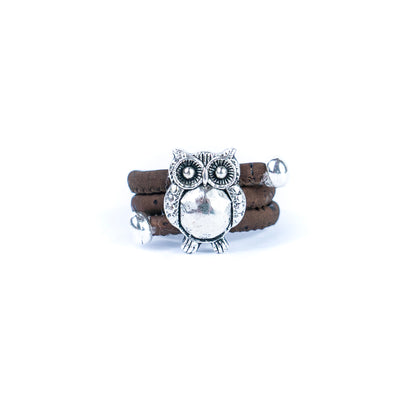 Owl pendant Antique Silver women's Ring RW-015-MIX-10