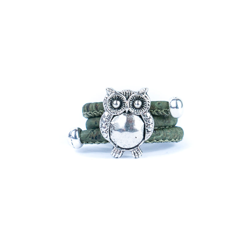 Owl pendant Antique Silver women&