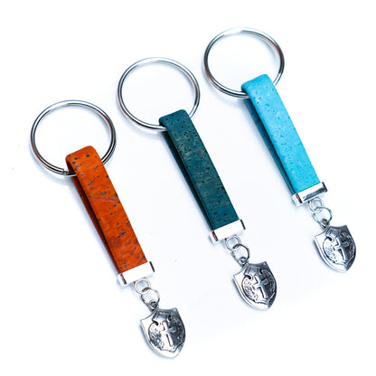 Cork Handcrafted Keychain I-087-MIX-10