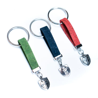 Cork Handcrafted Keychain I-087-MIX-10